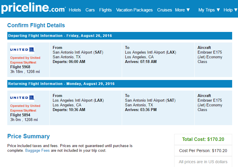 Nonstop Flights San Antonio to from Los Angeles 183 r t United