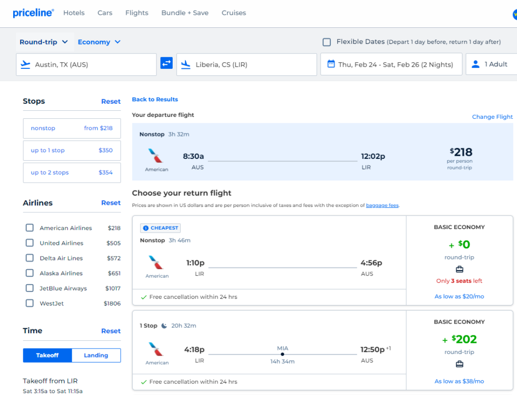Nonstop Flights: Austin to/from Liberia, Costa Rica $218 r/t [February ...