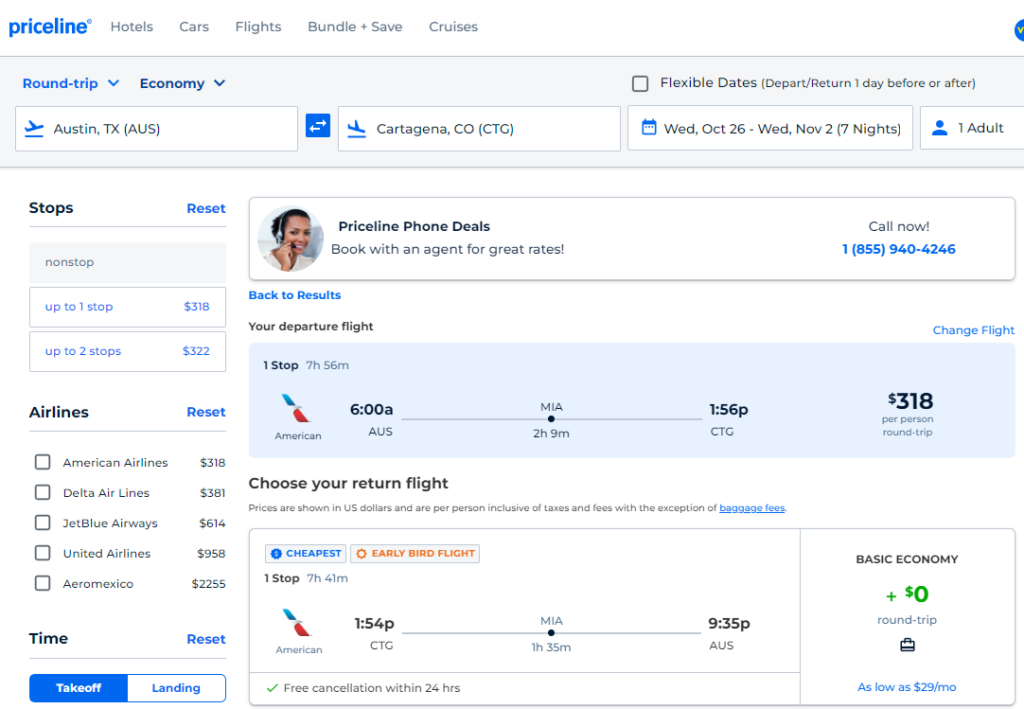 Cheap Flights Austin to/from Cartagena, Colombia 318 r/t [May, Aug